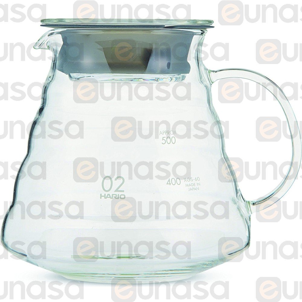 Cafetera de goteo cristal y cerámica V60, 600 ml, de Hario