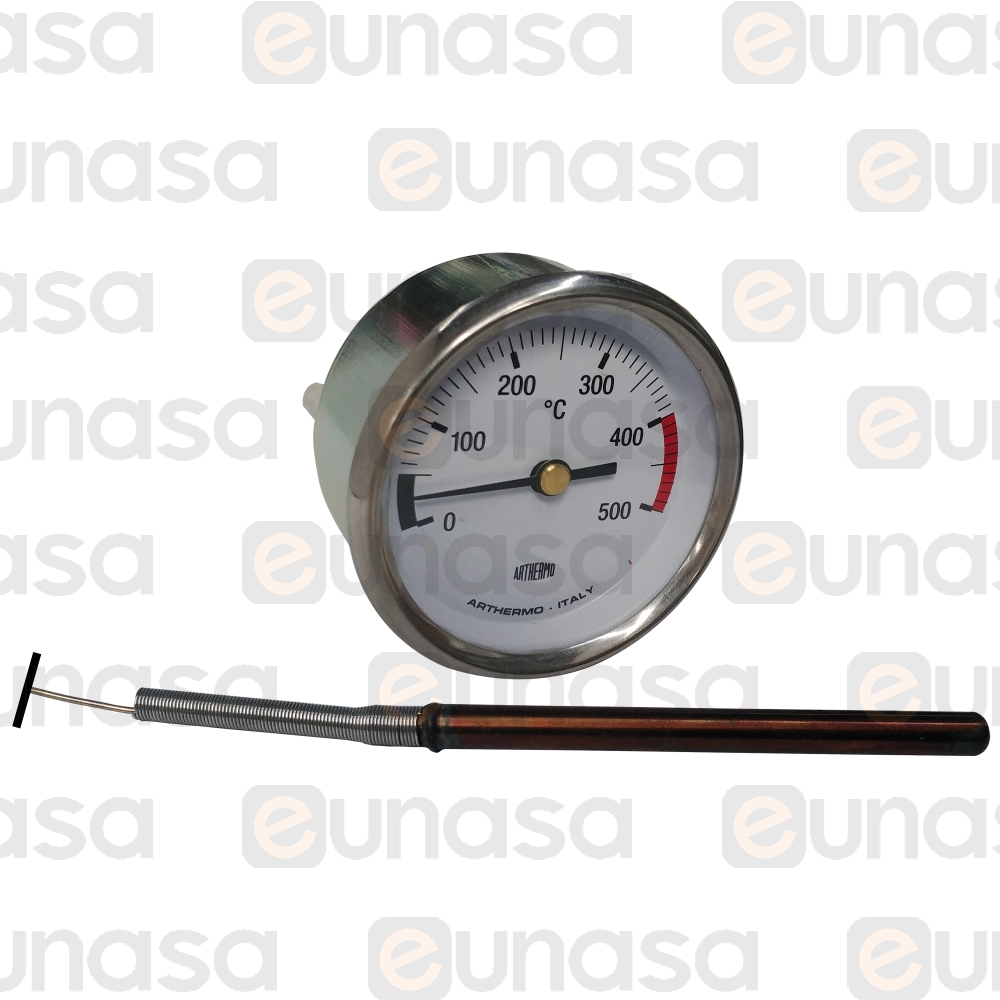 10579 Pizza Oven Thermometer 0/500ºC Ø60mm White - Thermometer