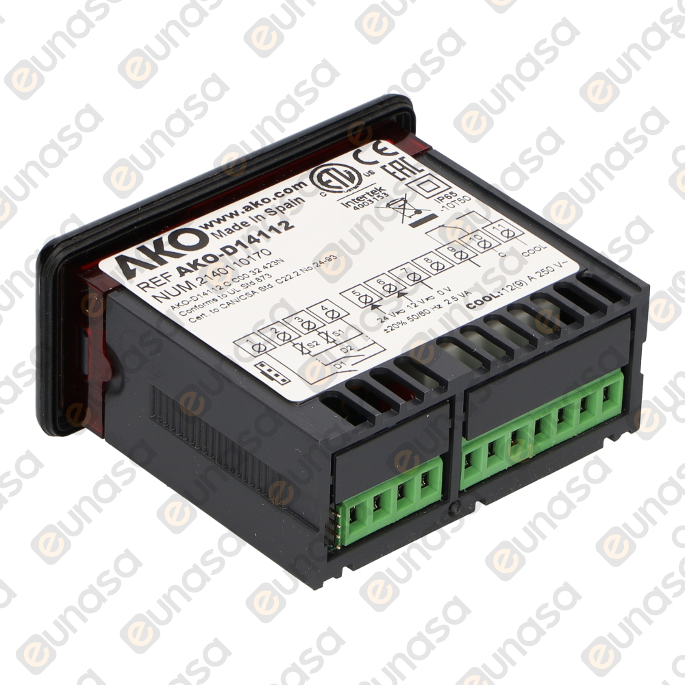 36040 1RELAY Digital Thermostat 12/24V AC/DC D14112 - Thermostat