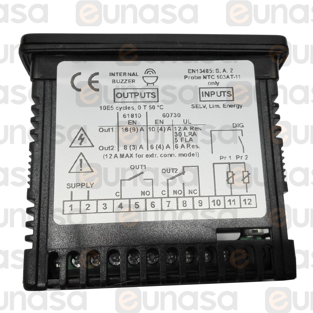 97101 2 Relays Digital Thermostat 100/230V Ts F200 Thermostat