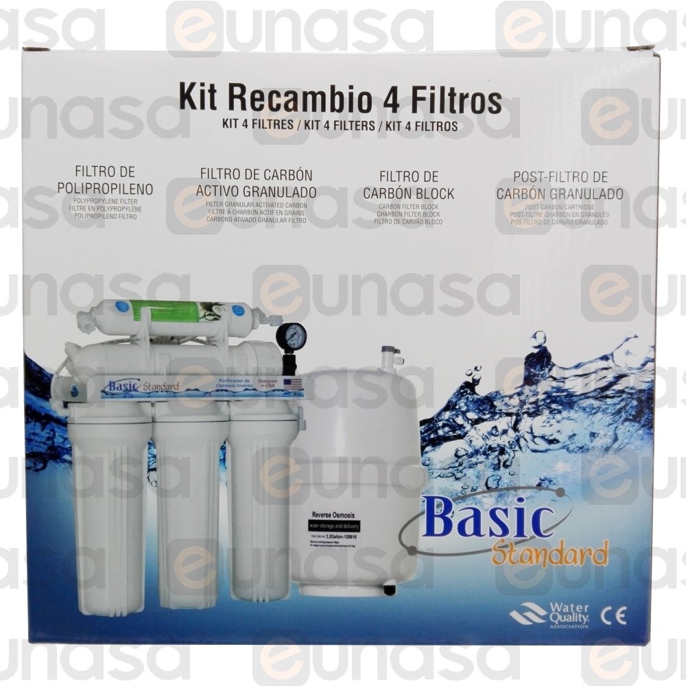 99193 Kit 4 Filtros Depurador Ósmosis Filtro